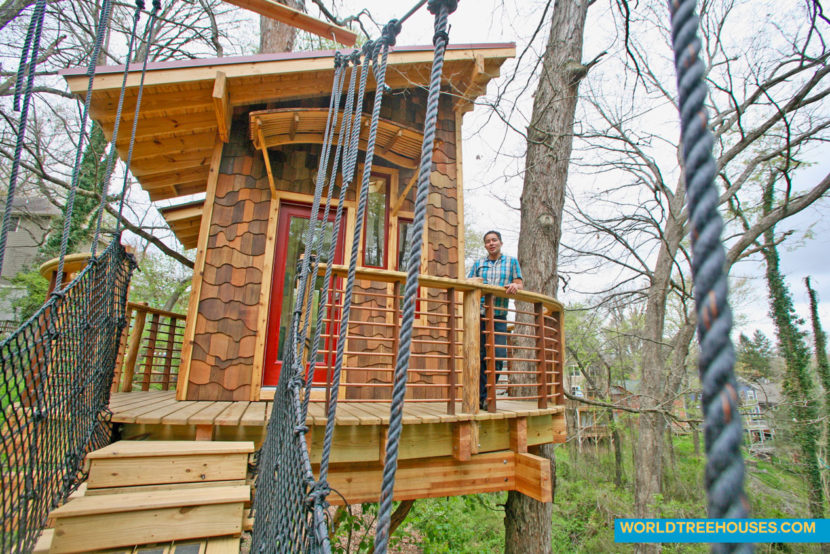 world treehouses asheville western NC tree house ext 1
