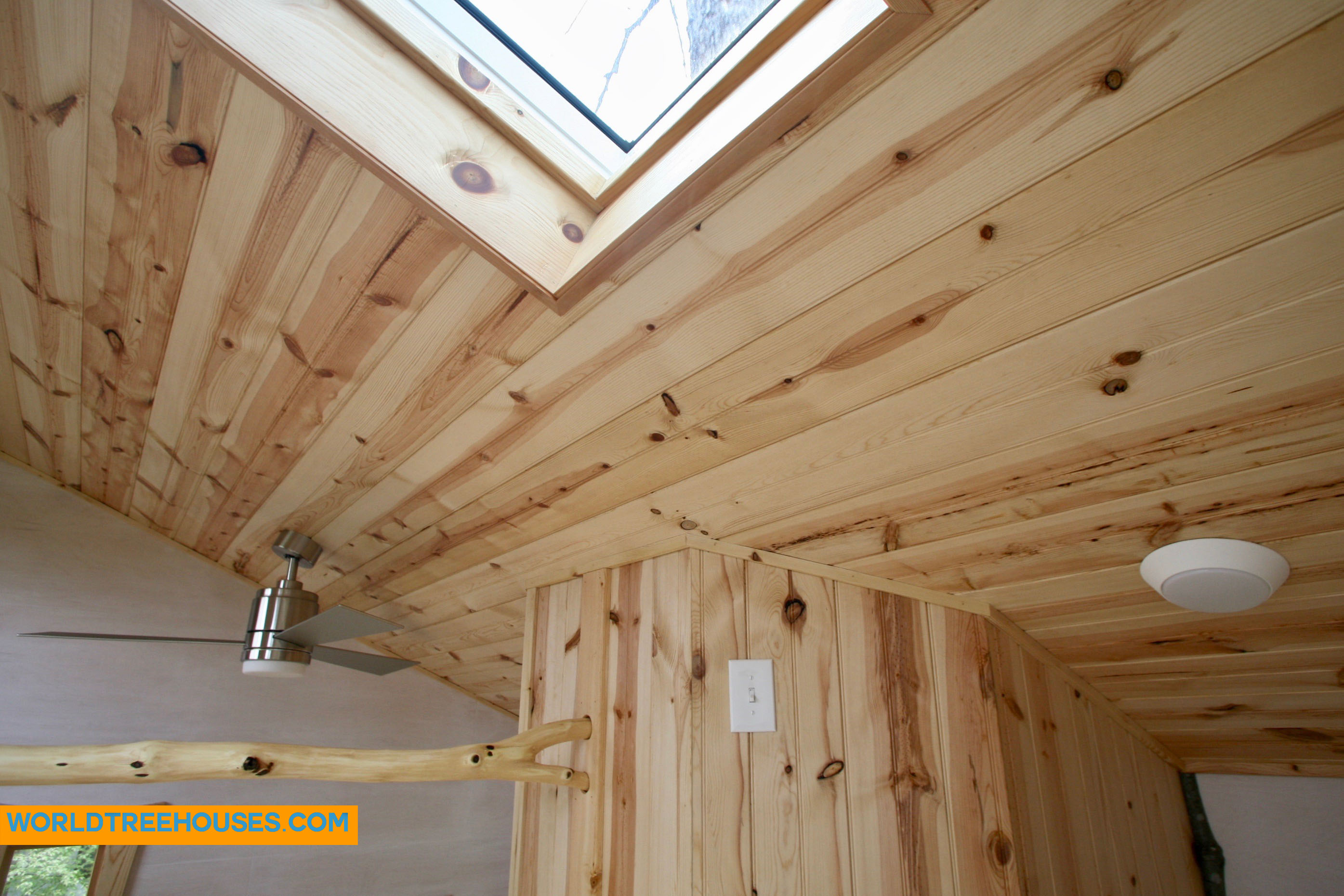 WNC treehouse builder: Beautiful loft detail on our Asheville Downtown treehouse.