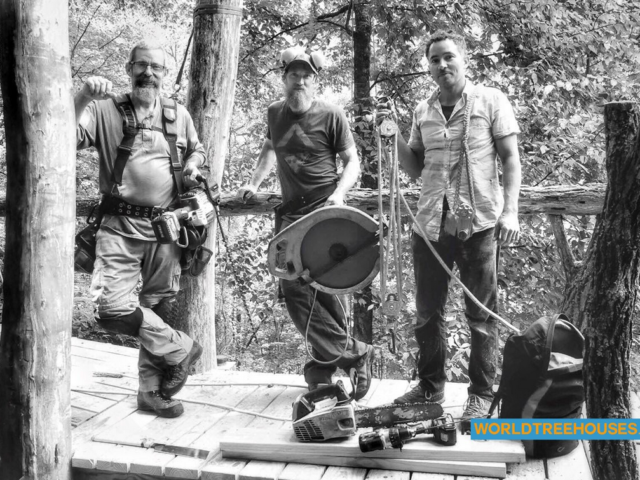 Asheville Treehouse Builder : World Treehouses’ Panthertown Project Team