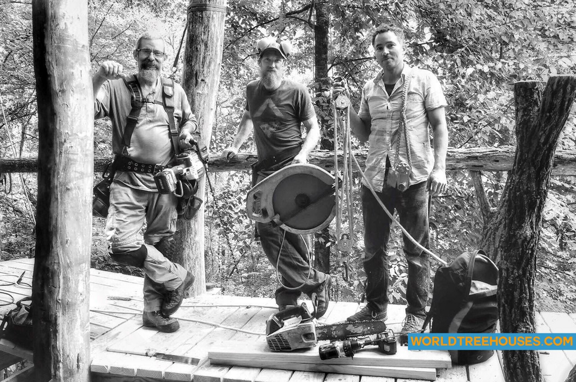 Asheville Treehouse Builder : World Treehouses’ Panthertown Project Team