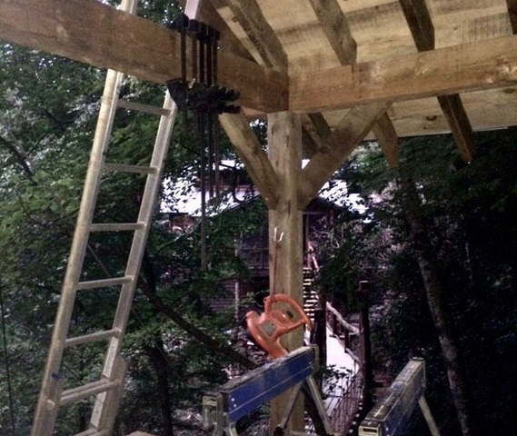 WNC Treehouse Builder : Panthertown Workspace Second Floor