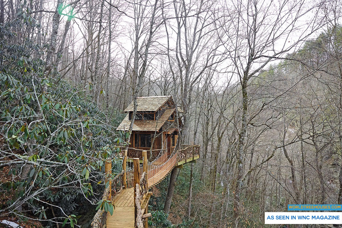 NC tree house builder : Winter comfort and spring renewal in the trees!