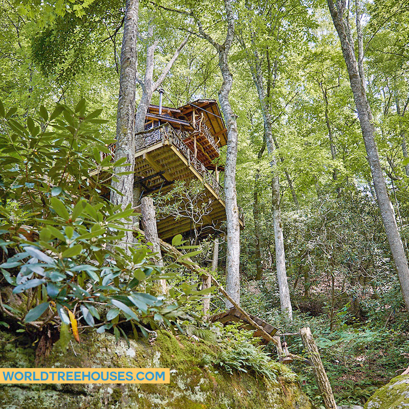 NC treehouse builders: Panthertown Treehouse: A secluded escape amidst the trees