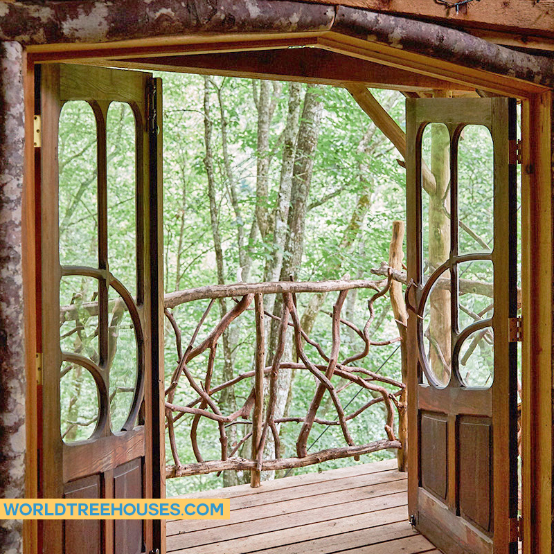 NC treehouse builders: Panthertown Treehouse: This could be your view in the morning!