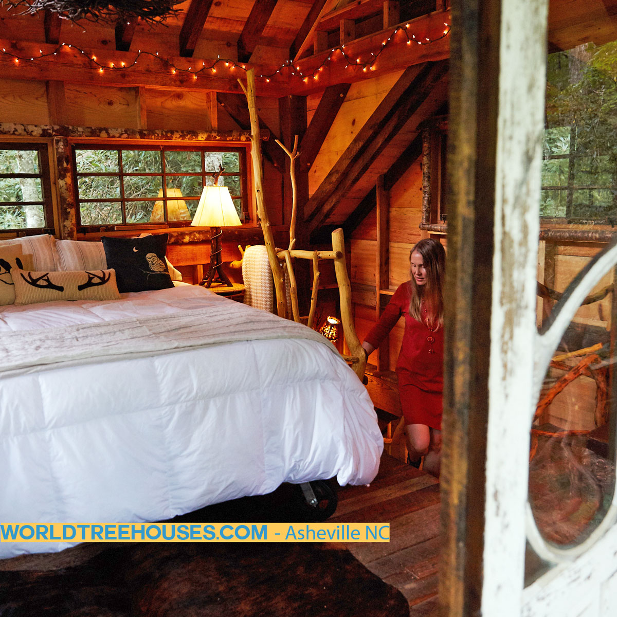 Asheville tree house builder: Panthertown Treehouse: Deep rest in the forest’s embrace