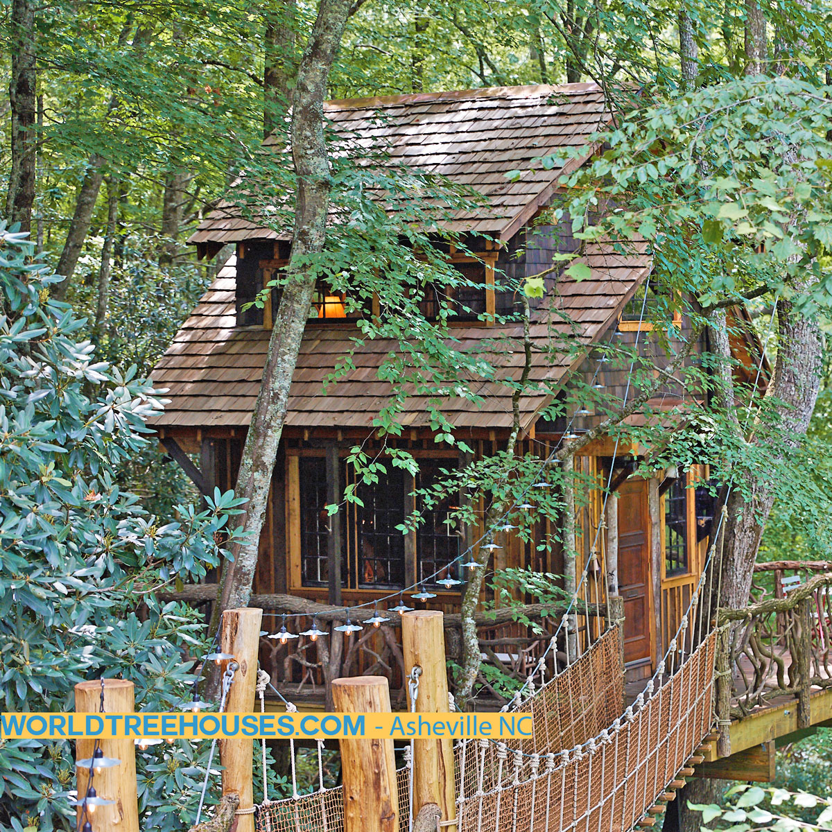 Western NC treehouse builder: Panthertown Treehouse: Retreat to nature as a remedy for the tribulations of life.