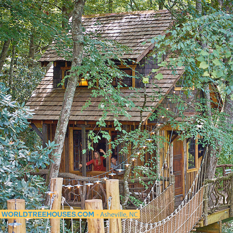 WNC Tree House builders: Panthertown Treehouse: Come visit us in our treehouse, the view is magical!